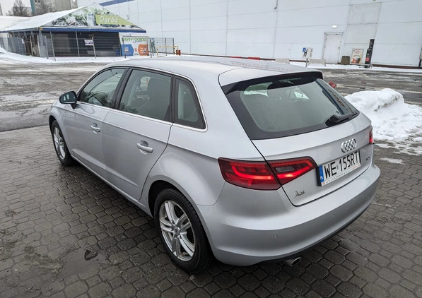 Audi A3 cena 40500 przebieg: 184000, rok produkcji 2013 z Warszawa małe 29